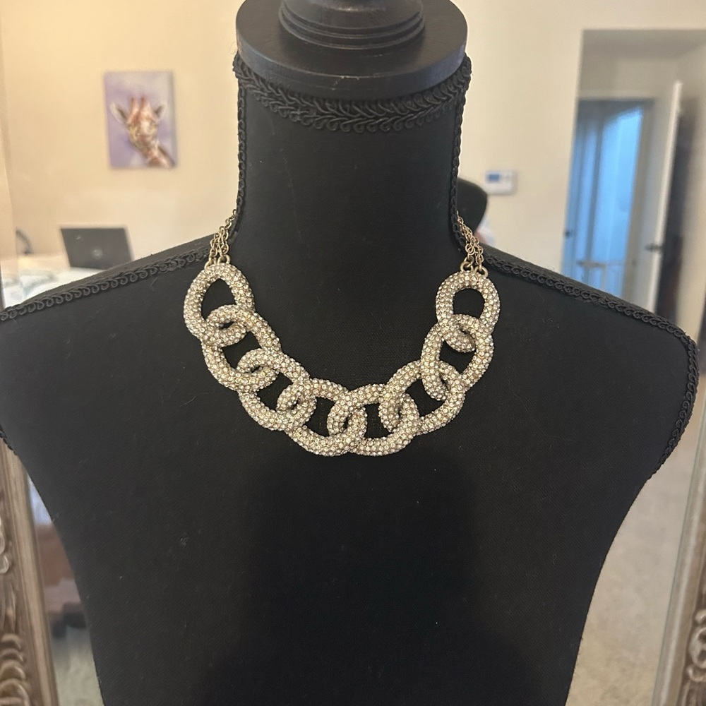 Gold and Silver Chunky Chain-Link Necklace